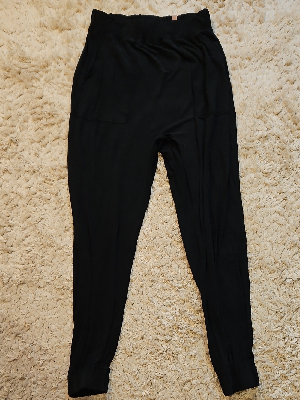 lunya Black Relaxed Track Joggers